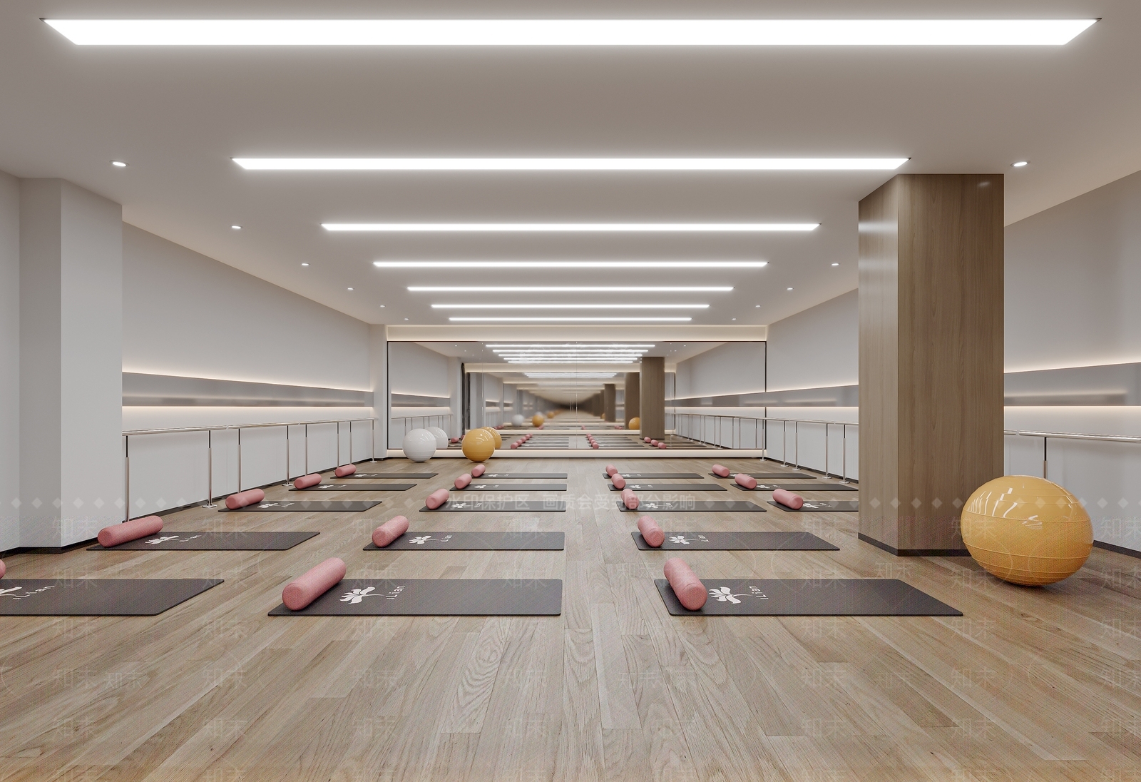 现代瑜伽室3D模型下载【ID:1124210145】