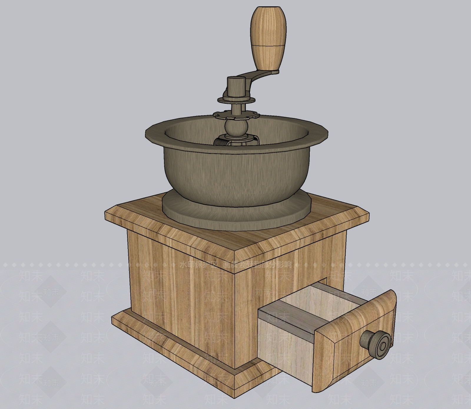手动咖啡研磨器SU模型下载【ID:1124226283】