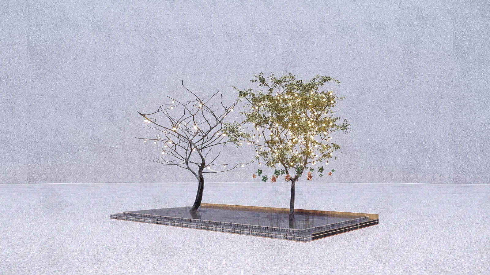 现代景观灯SU模型下载【ID:1124235490】
