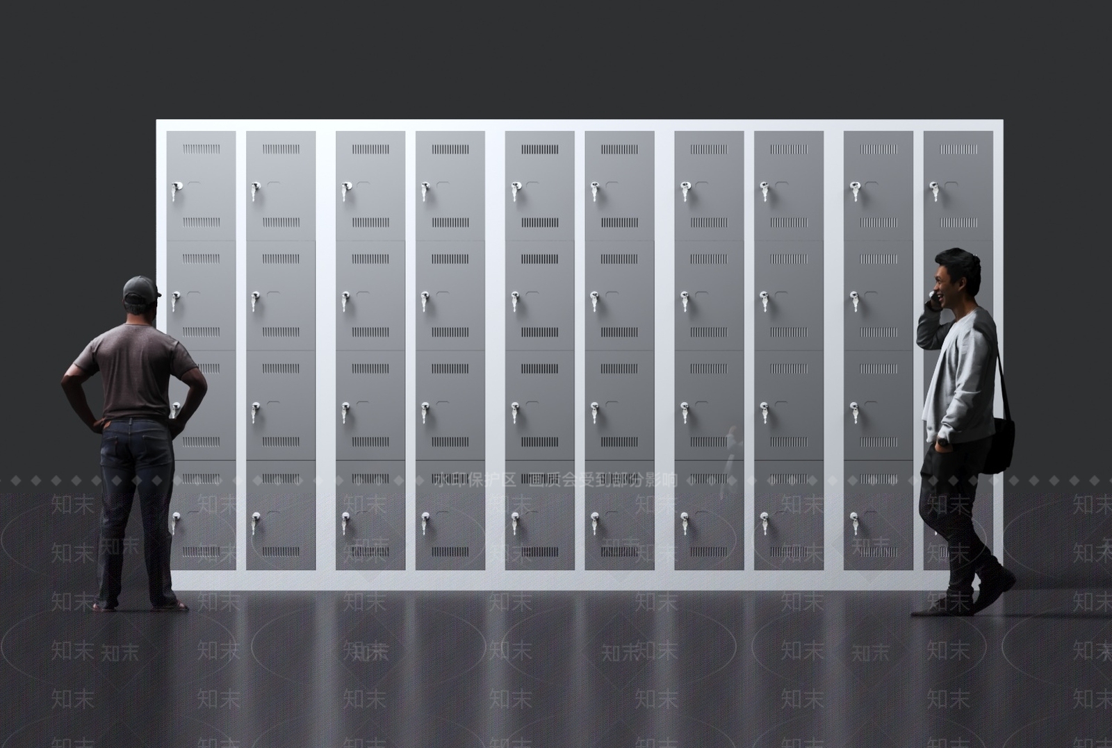 快递柜3D模型下载【ID:1124242223】