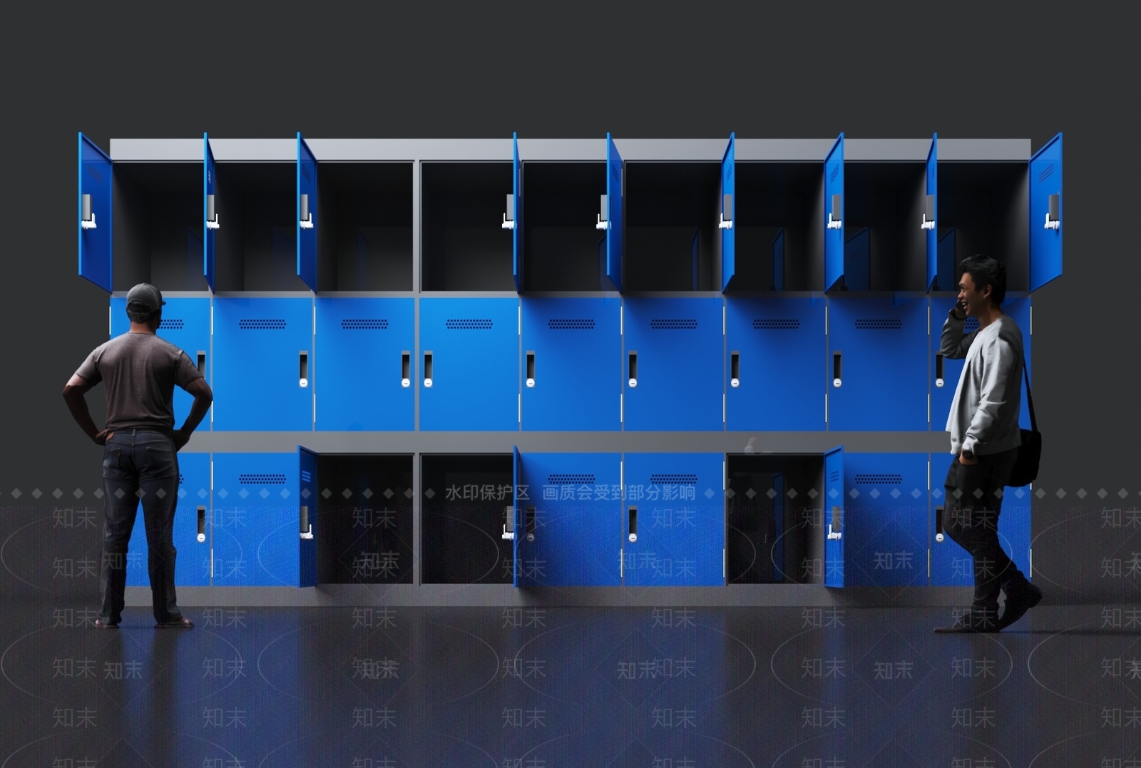 快递柜3D模型下载【ID:1124246926】