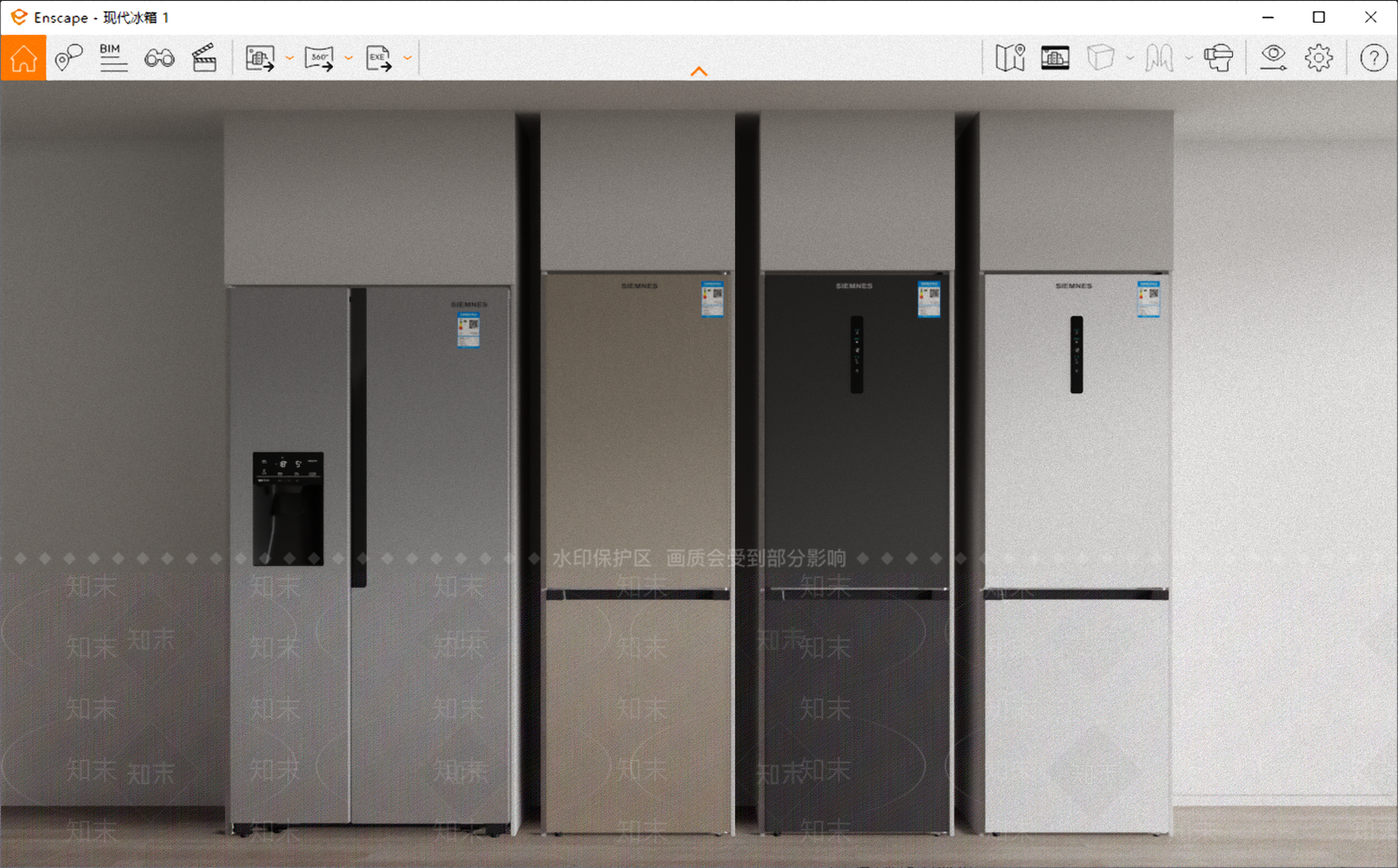 冰箱SU模型下载【ID:1124250326】
