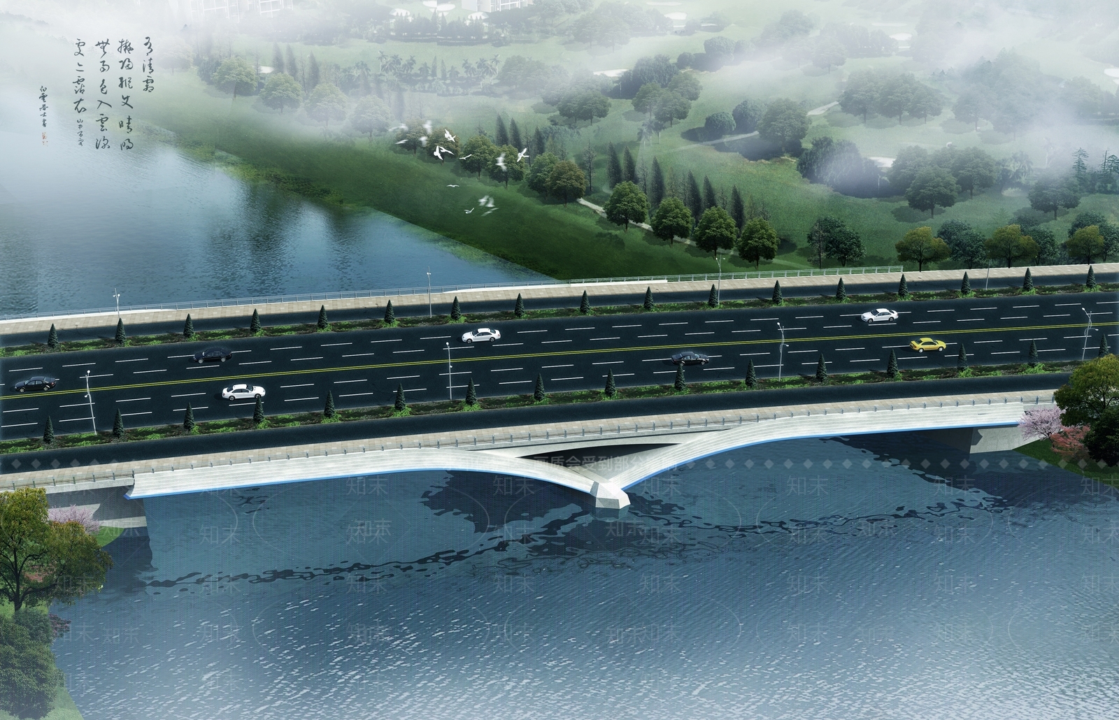 现代公路大桥SU模型下载【ID:1124254460】