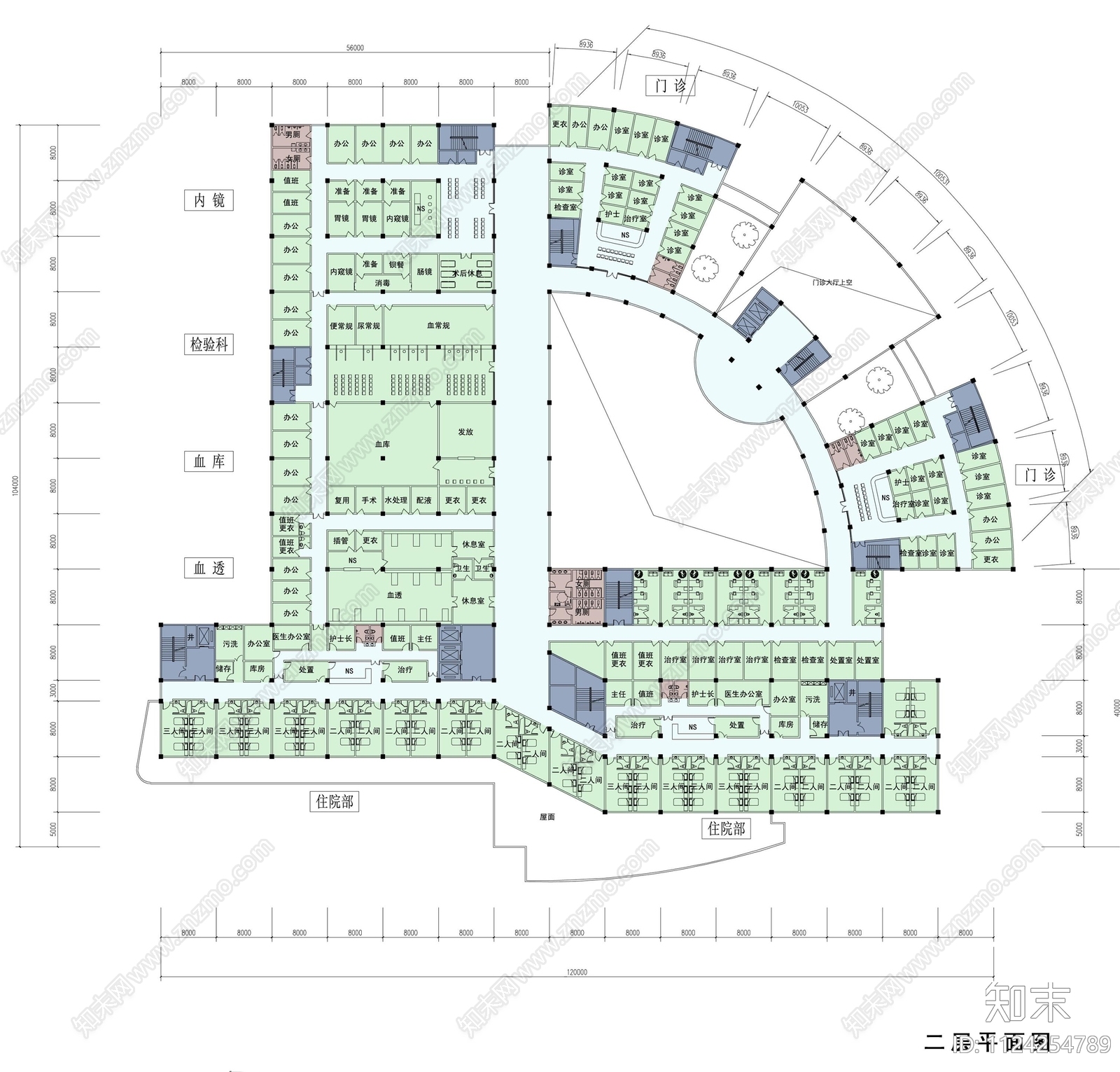 阳沱东医院JPGcad施工图下载【ID:1124254789】