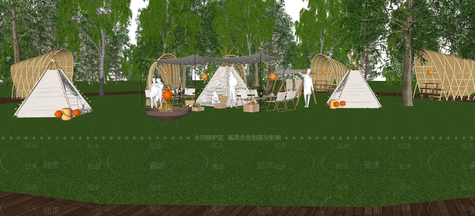 露营帐篷SU模型下载【ID:1124254738】