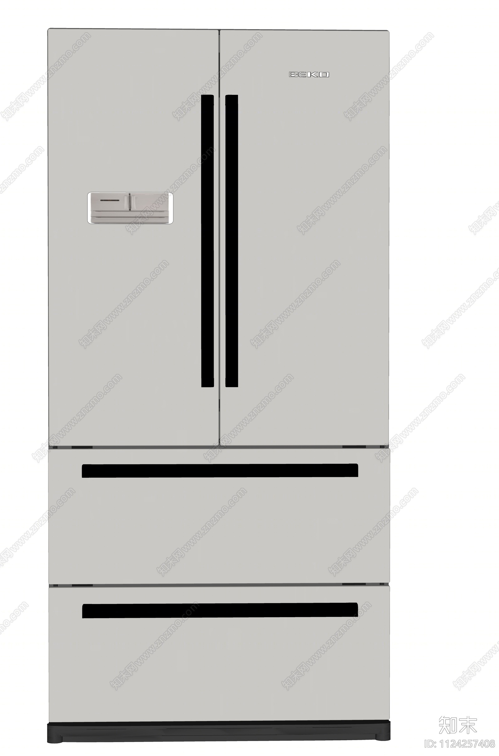 双开门冰箱SU模型下载【ID:1124257408】