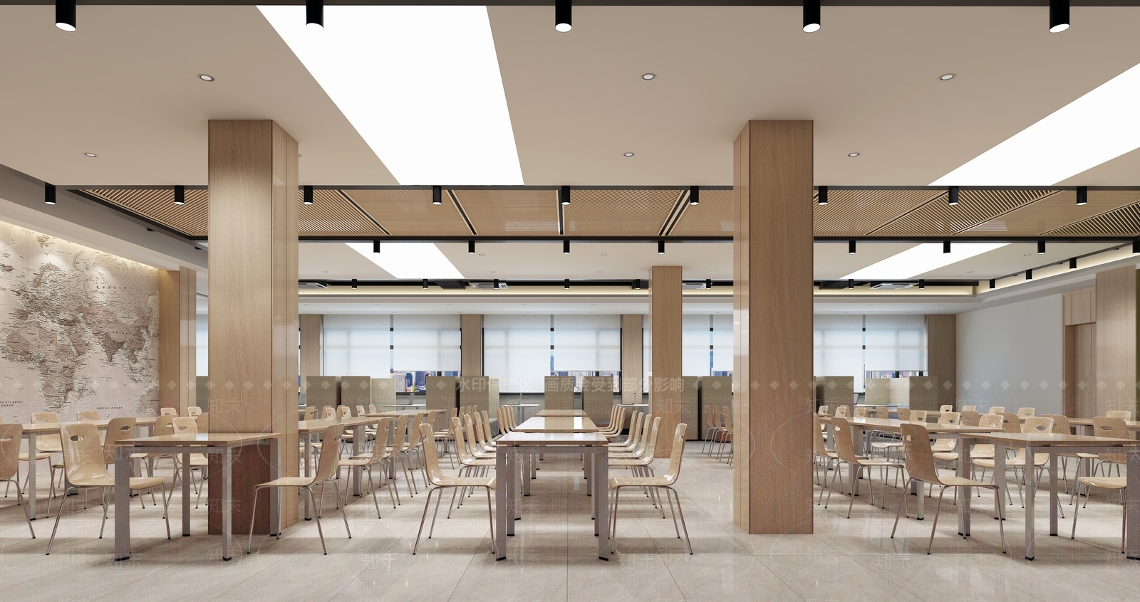 现代食堂3D模型下载【ID:1124257807】