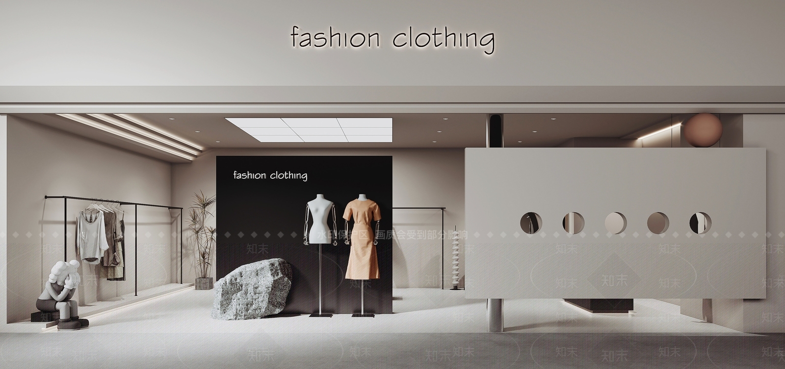 现代服装店女装店SU模型下载【ID:1124263656】