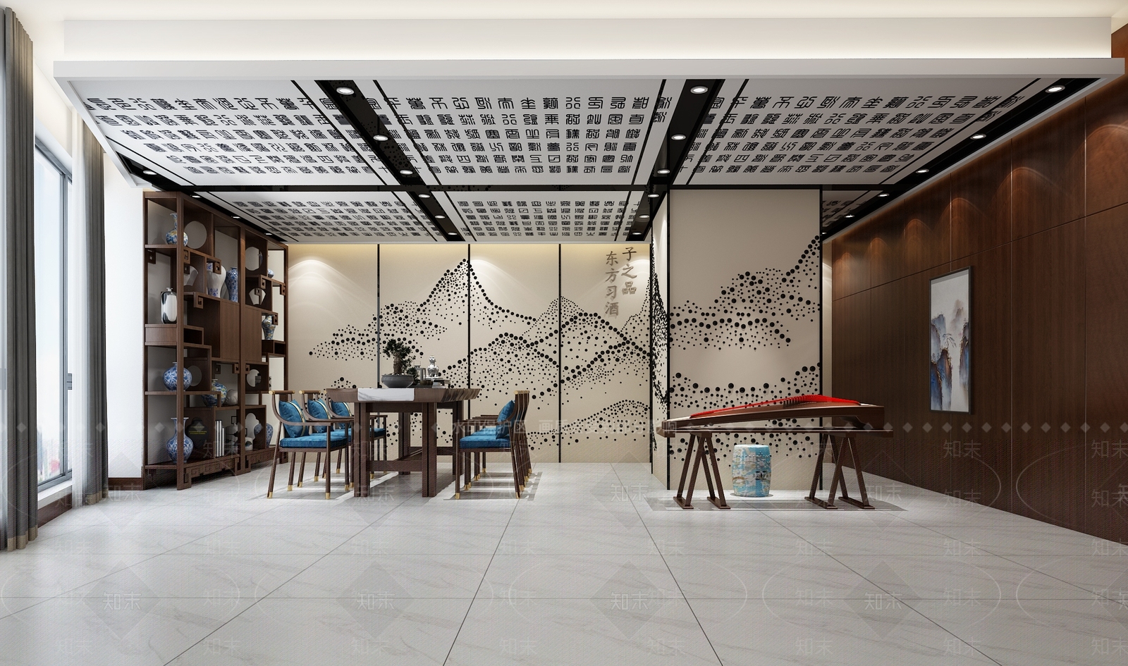 中式茶馆3D模型下载【ID:1128474598】