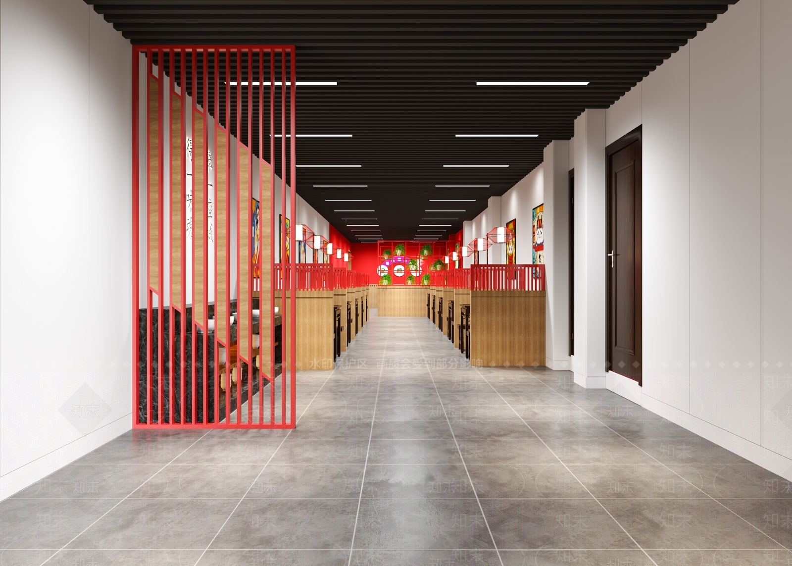 现代火锅店3D模型下载【ID:1124287100】