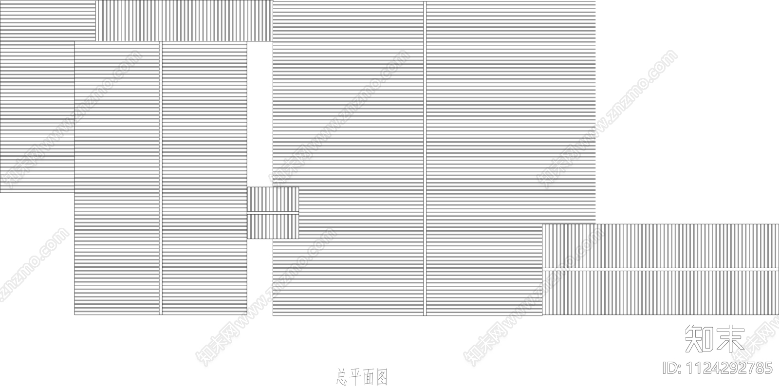 中式古建民居平立剖cad施工图下载【ID:1124292785】