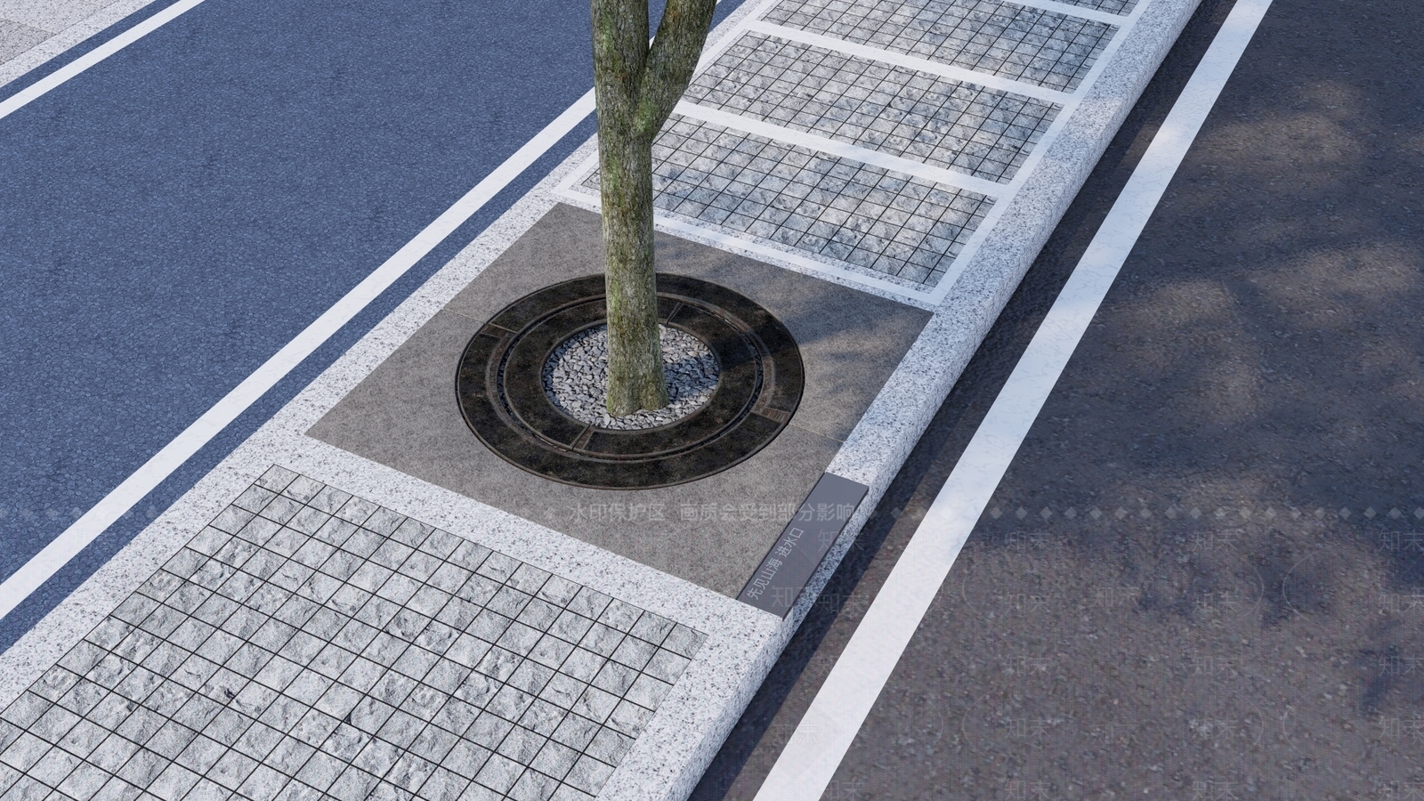 现代树池SU模型下载【ID:1124305032】