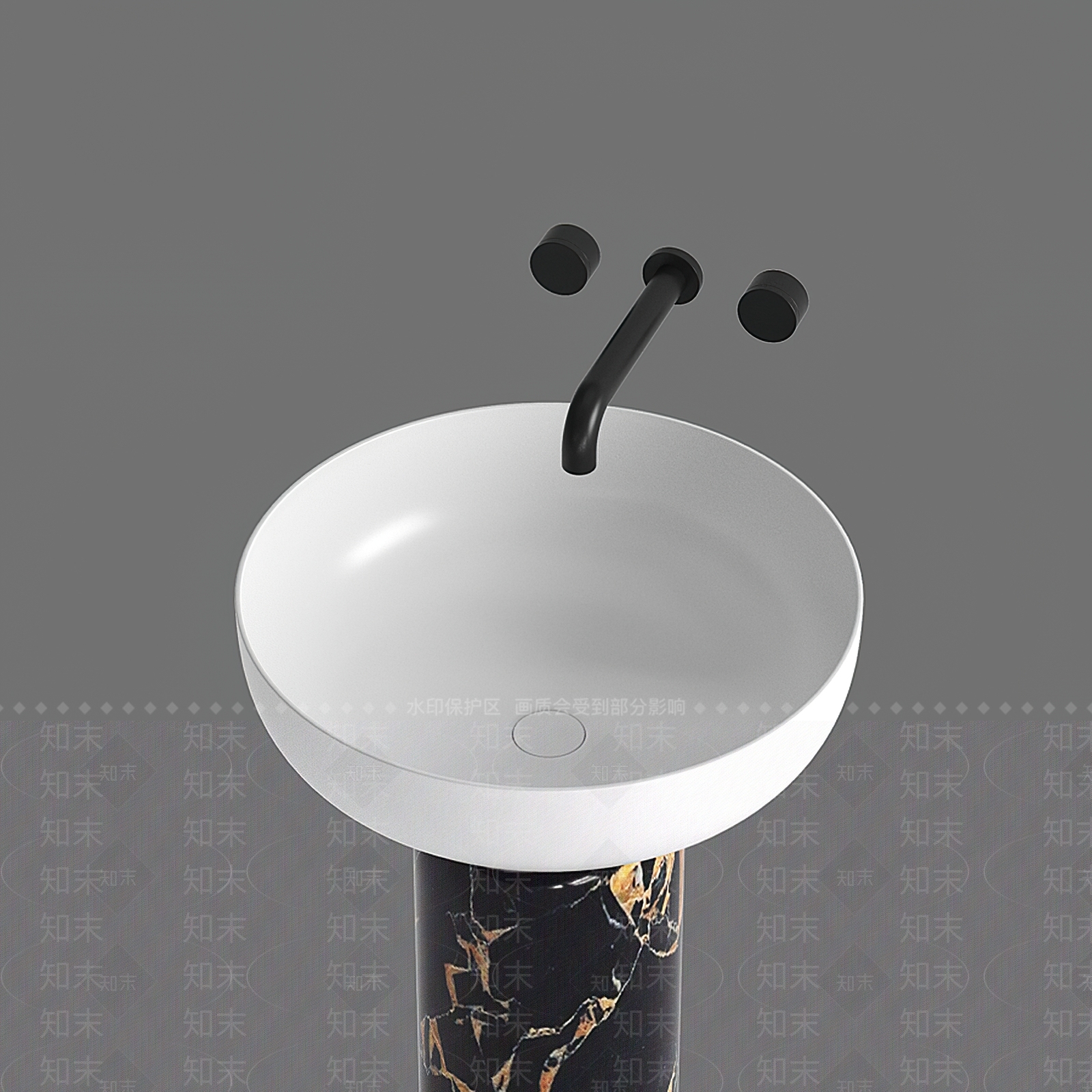 洗手盆3D模型下载【ID:1124314144】
