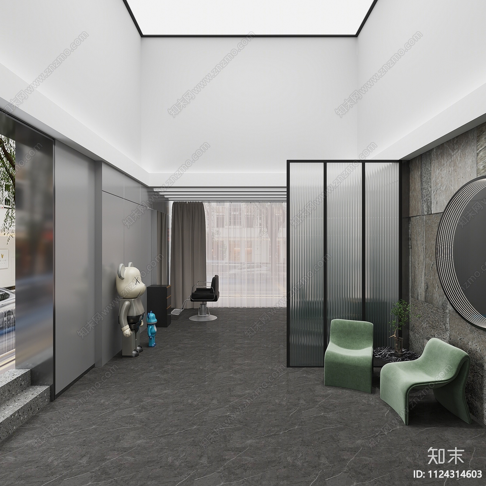 现代理发店3D模型下载【ID:1124314603】