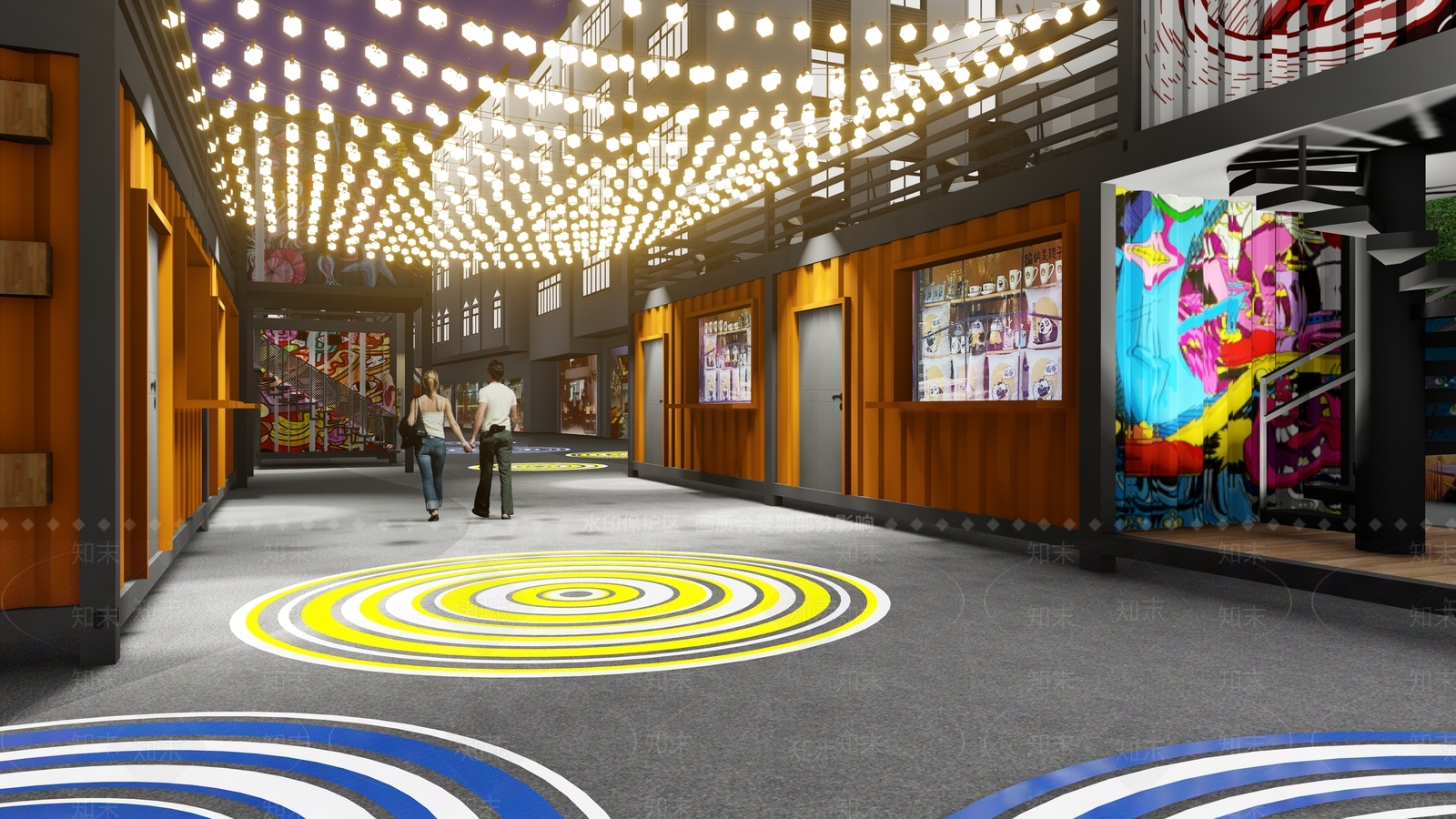 现代集装箱建筑SU模型下载【ID:1139472923】