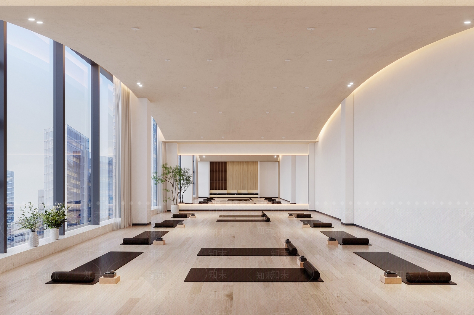 现代瑜伽馆3D模型下载【ID:1124382865】