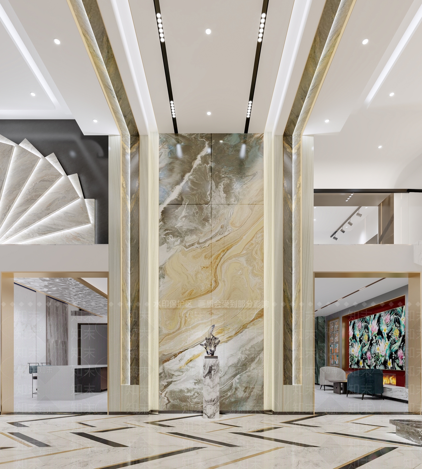 现代马可波罗瓷砖专卖店3D模型下载【ID:1124325219】