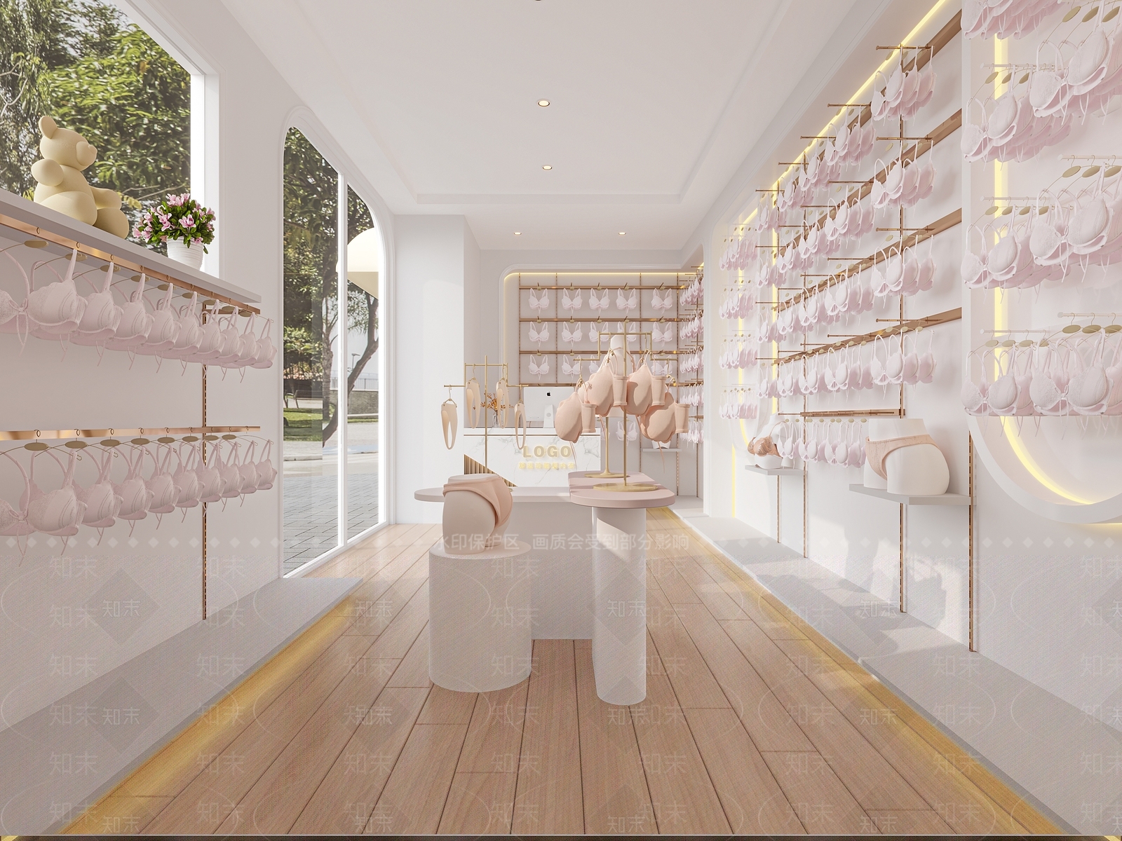 现代内衣店3D模型下载【ID:1124336820】