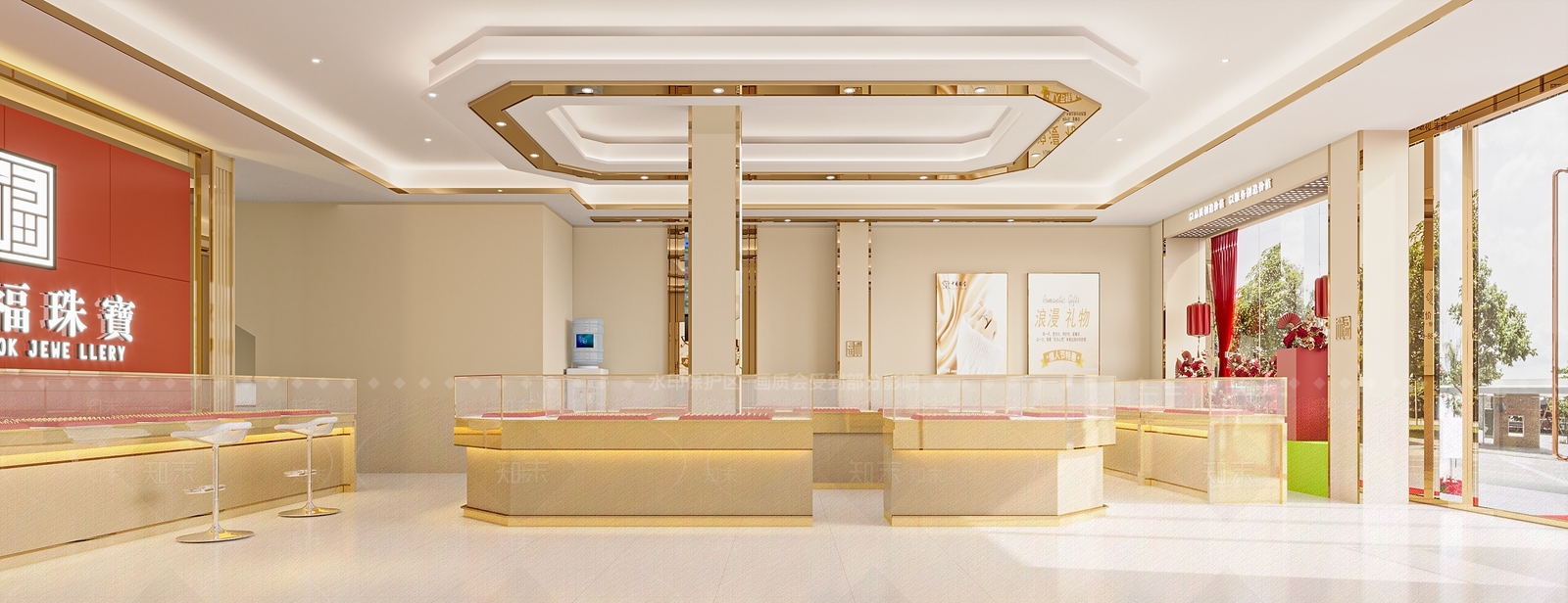 现代珠宝店3D模型下载【ID:1124347982】