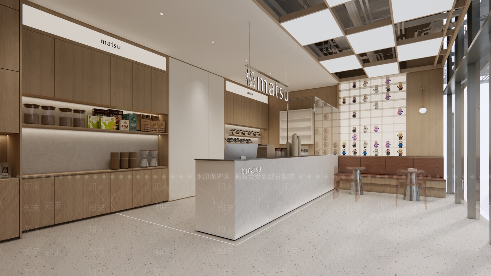 现代茶叶店SU模型下载【ID:1222192479】