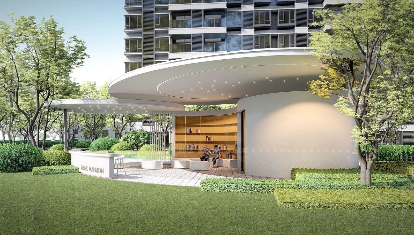 现代风格廊架SU模型下载【ID:1124371789】