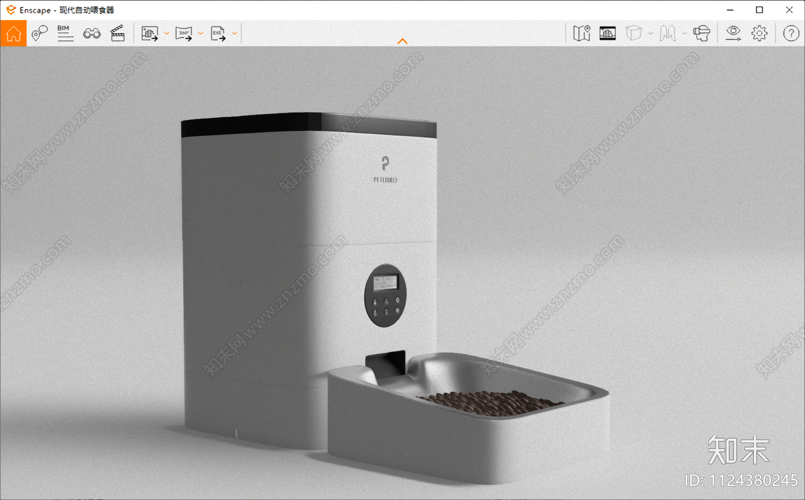 猫狗自动喂食器SU模型下载【ID:1124380245】
