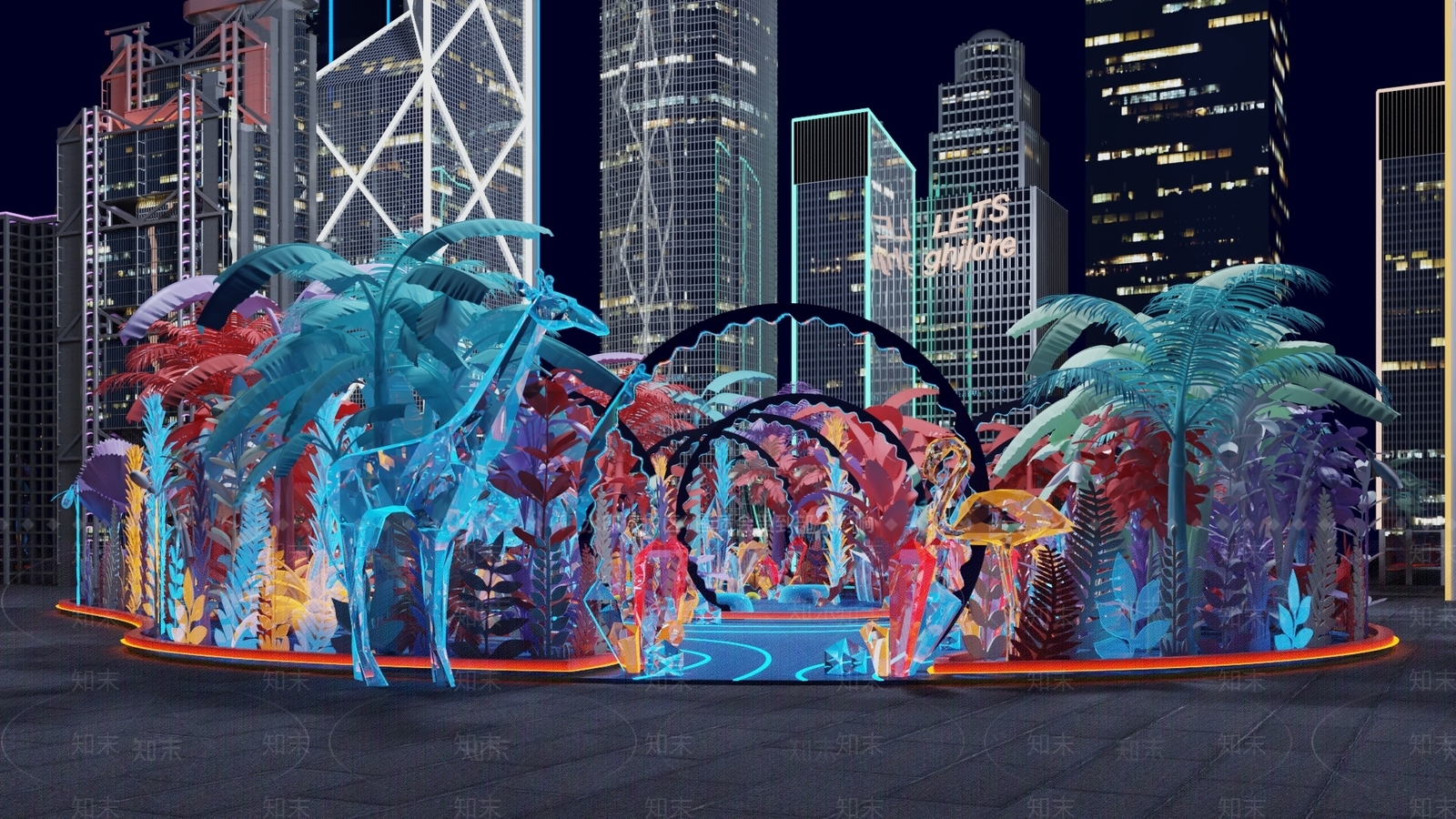 现代美陈3D模型下载【ID:1124381628】_知末3d模型网