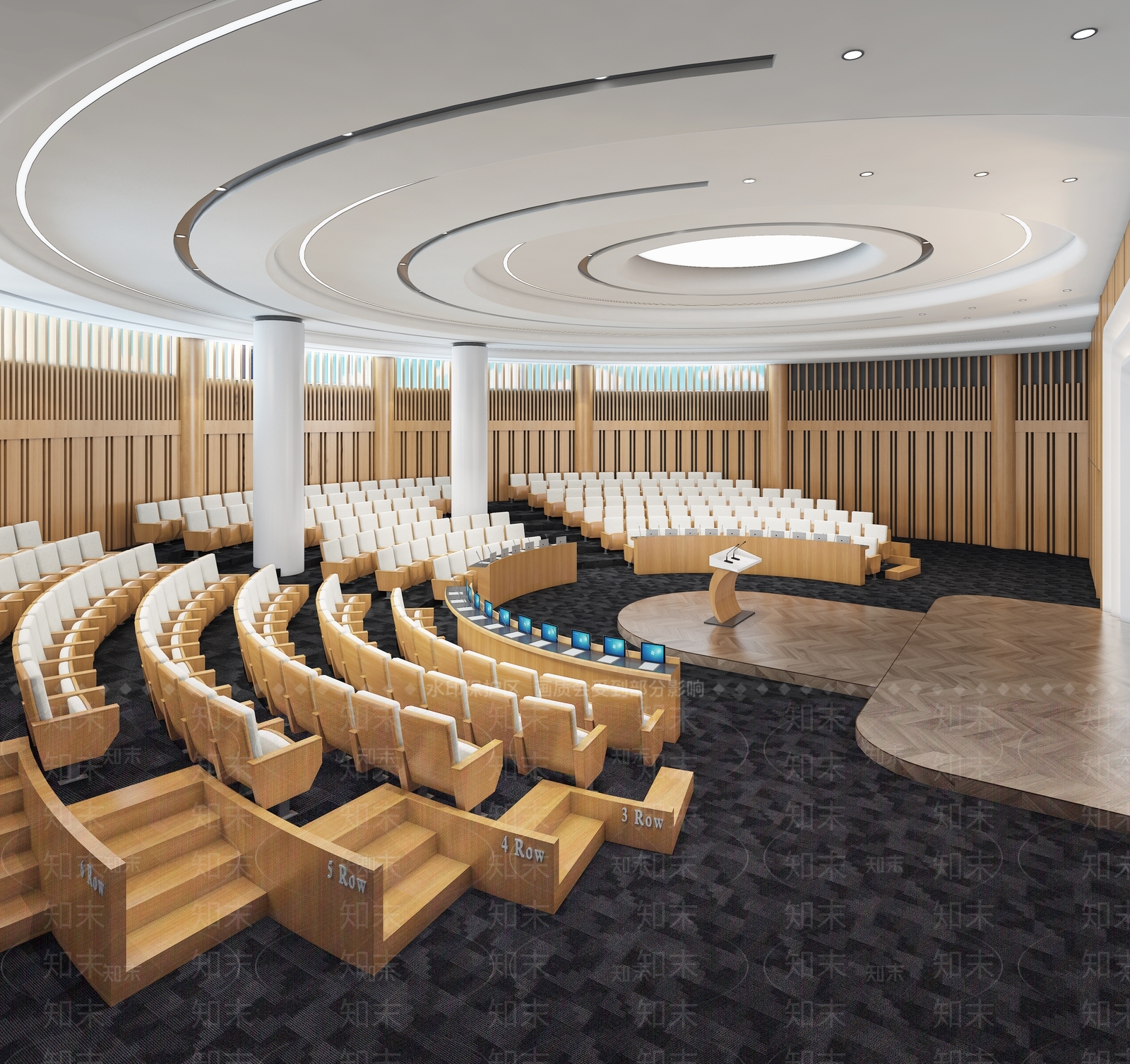 现代报告厅3D模型下载【ID:1124384039】