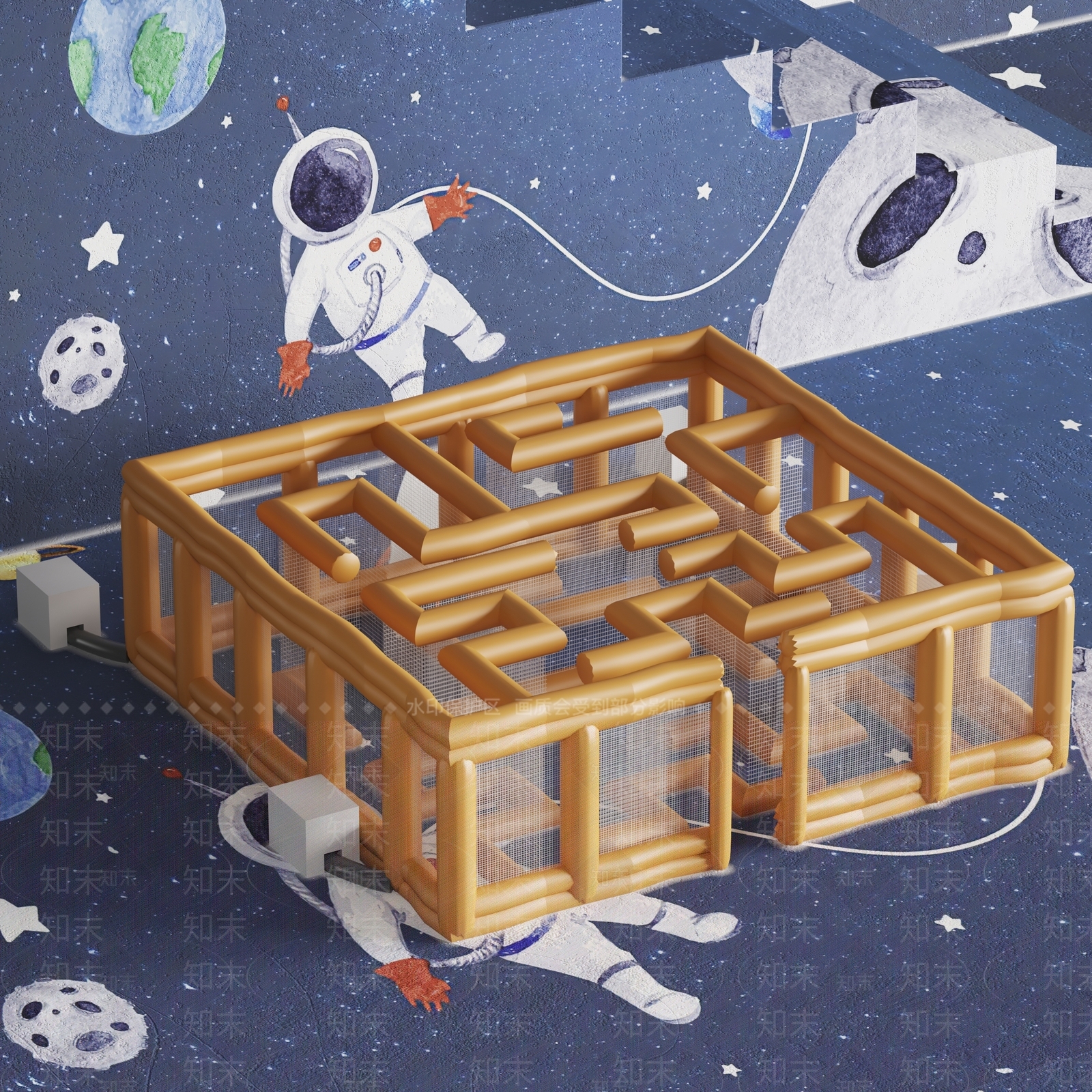 儿童充气迷宫SU模型下载【ID:1124389359】