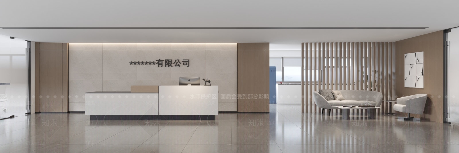 现代前台3D模型下载【ID:1124393161】