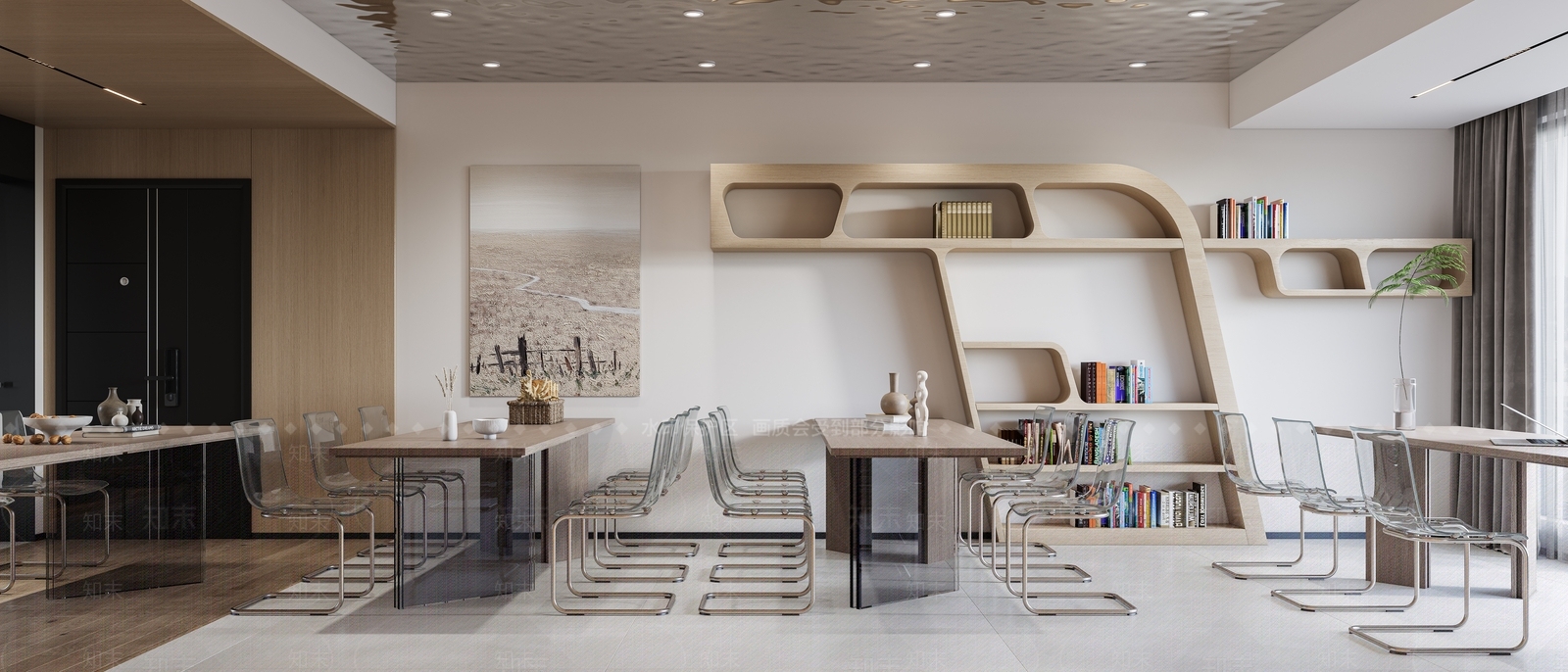 现代书店3D模型下载【ID:1124397753】