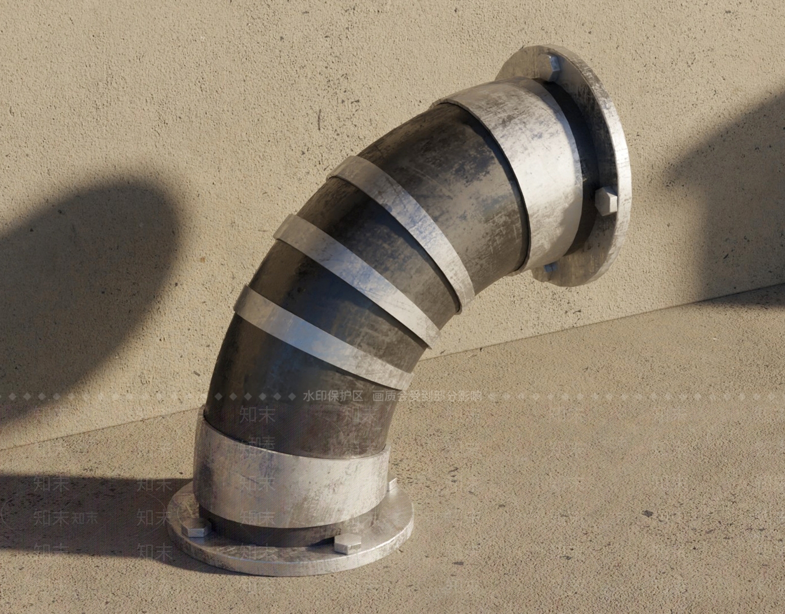 五金水管管道3D模型下载【ID:1124412814】