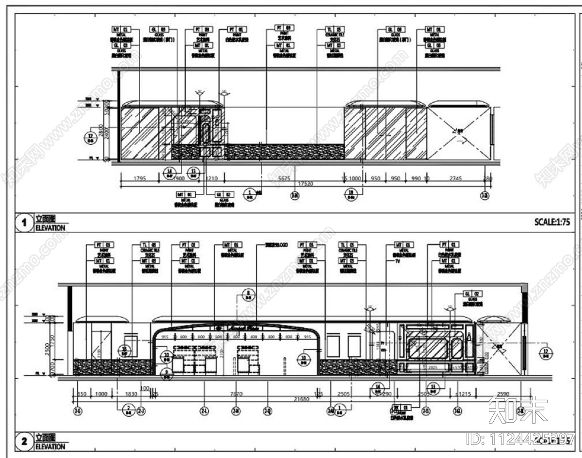 INN超市CADcad施工图下载【ID:1124425397】