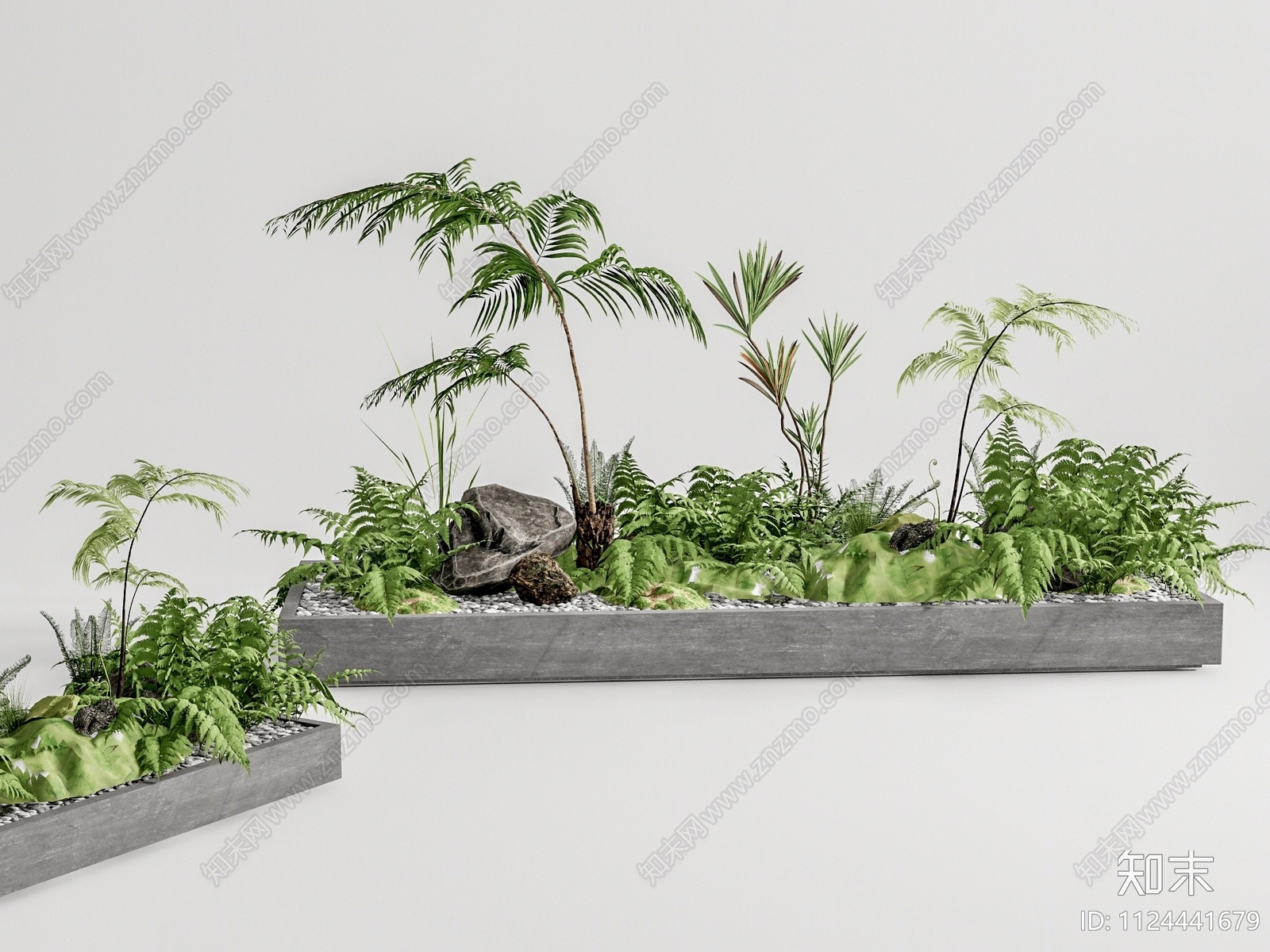 植物堆3D模型下载【ID:1124441679】