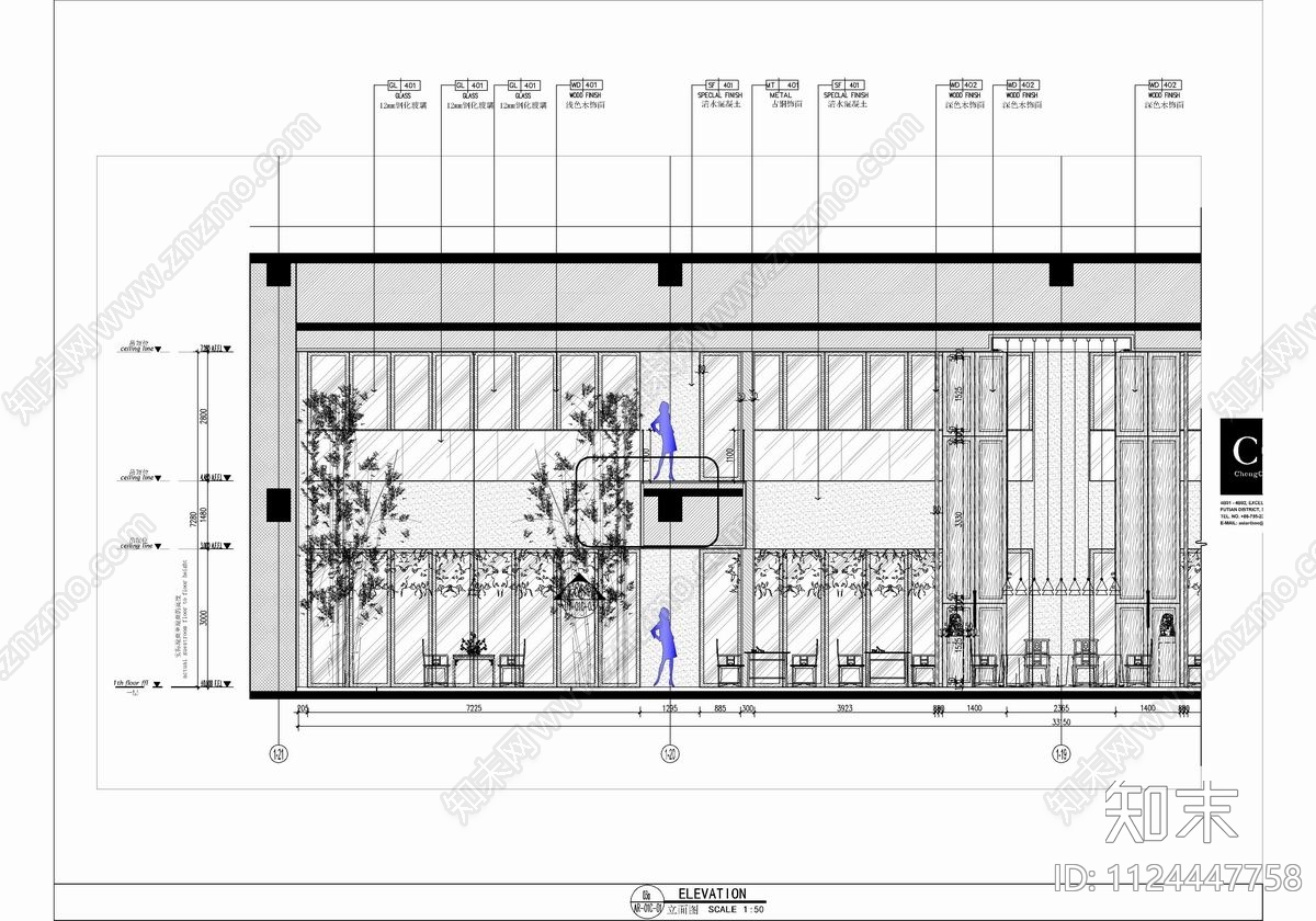 3500㎡中餐厅CAD施工图cad施工图下载【ID:1124447758】