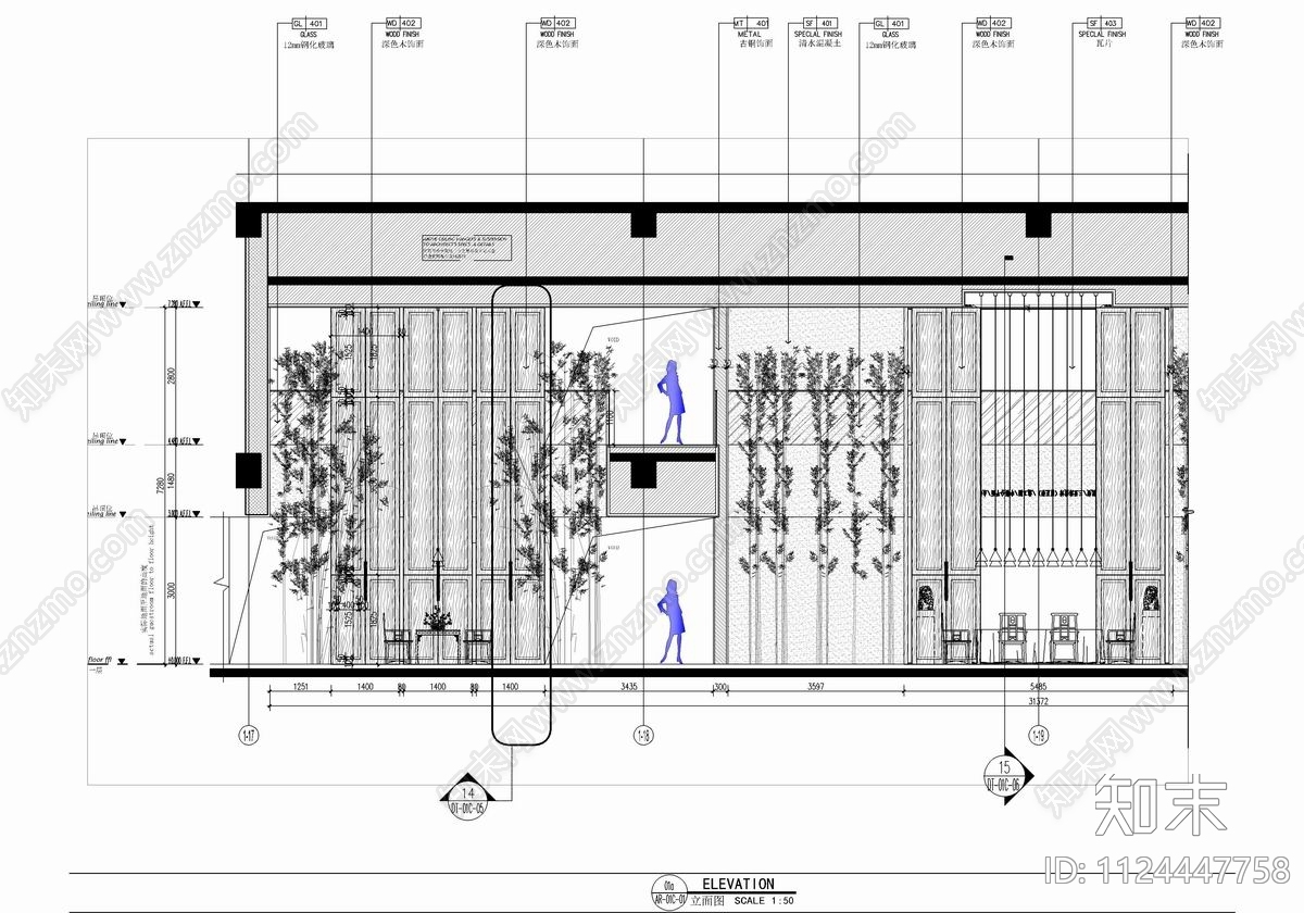 3500㎡中餐厅CAD施工图cad施工图下载【ID:1124447758】