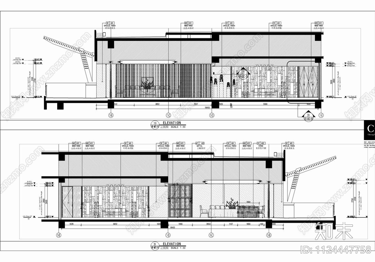 3500㎡中餐厅CAD施工图cad施工图下载【ID:1124447758】