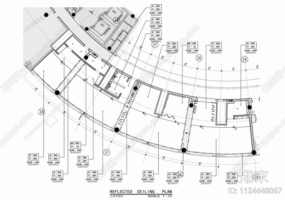 280㎡行政酒廊酒馆CAD施工图cad施工图下载【ID:1124448067】
