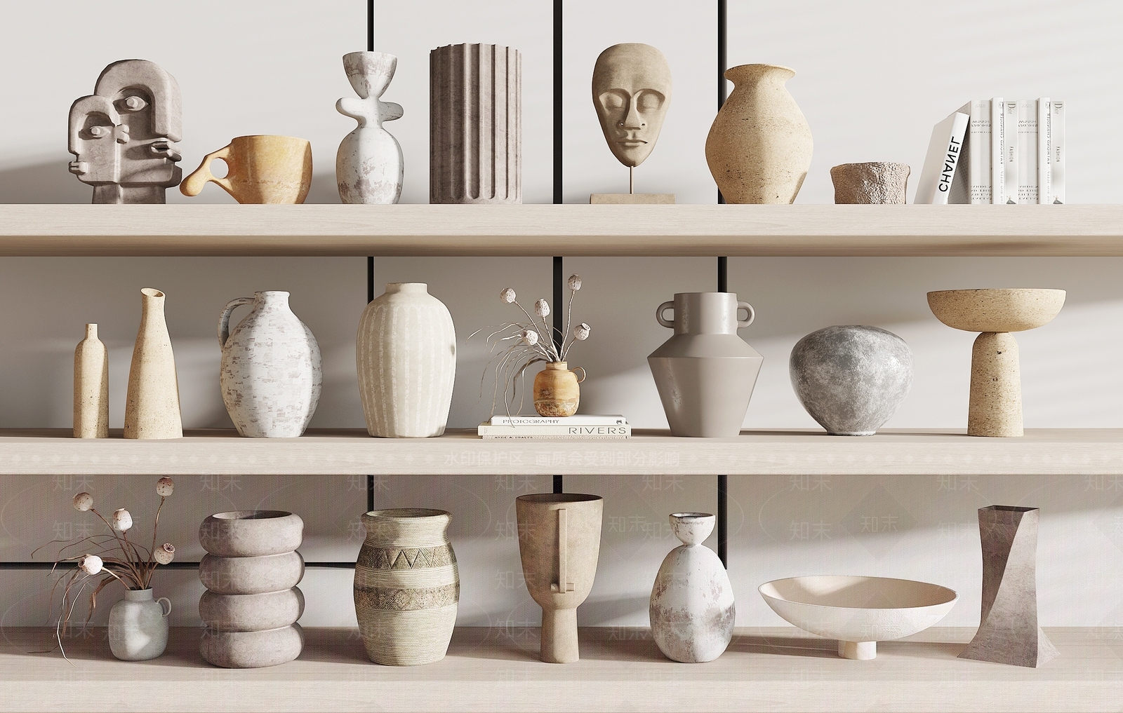 现代陶罐SU模型下载【ID:1124450439】