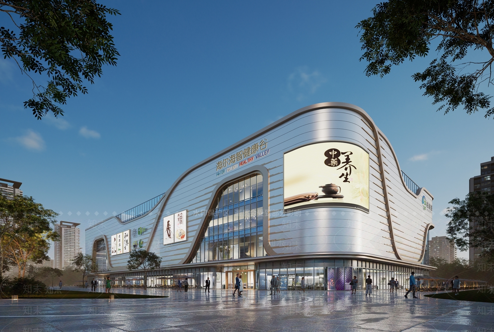 现代商场SU模型下载【ID:1124451019】