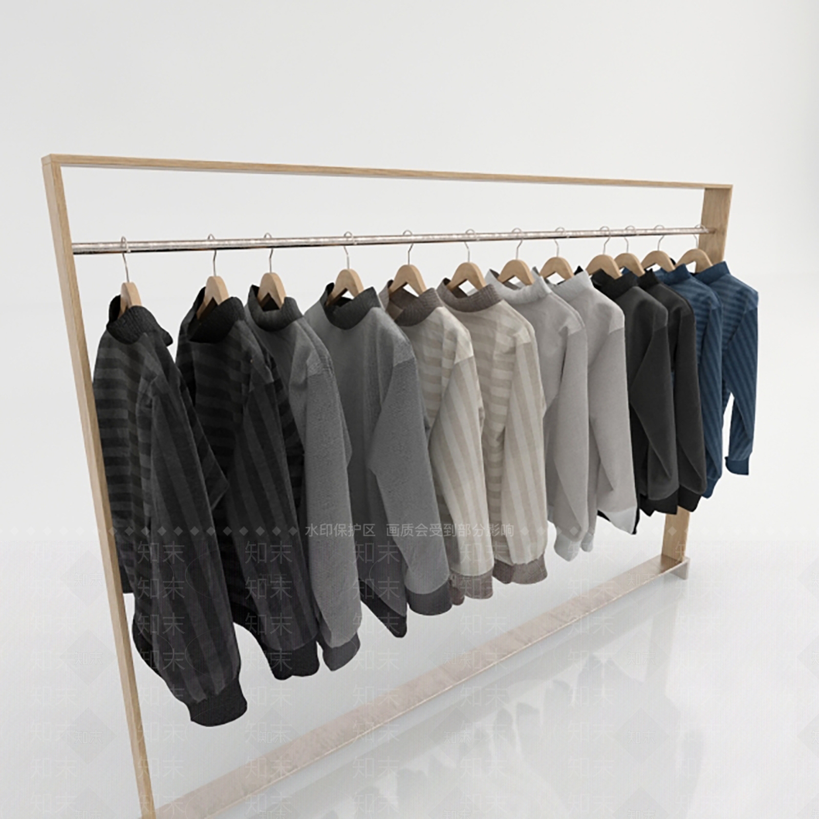服装SU模型下载【ID:1124454912】