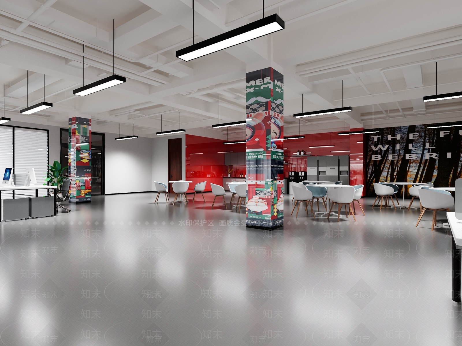现代茶水间3D模型下载【ID:1124491930】