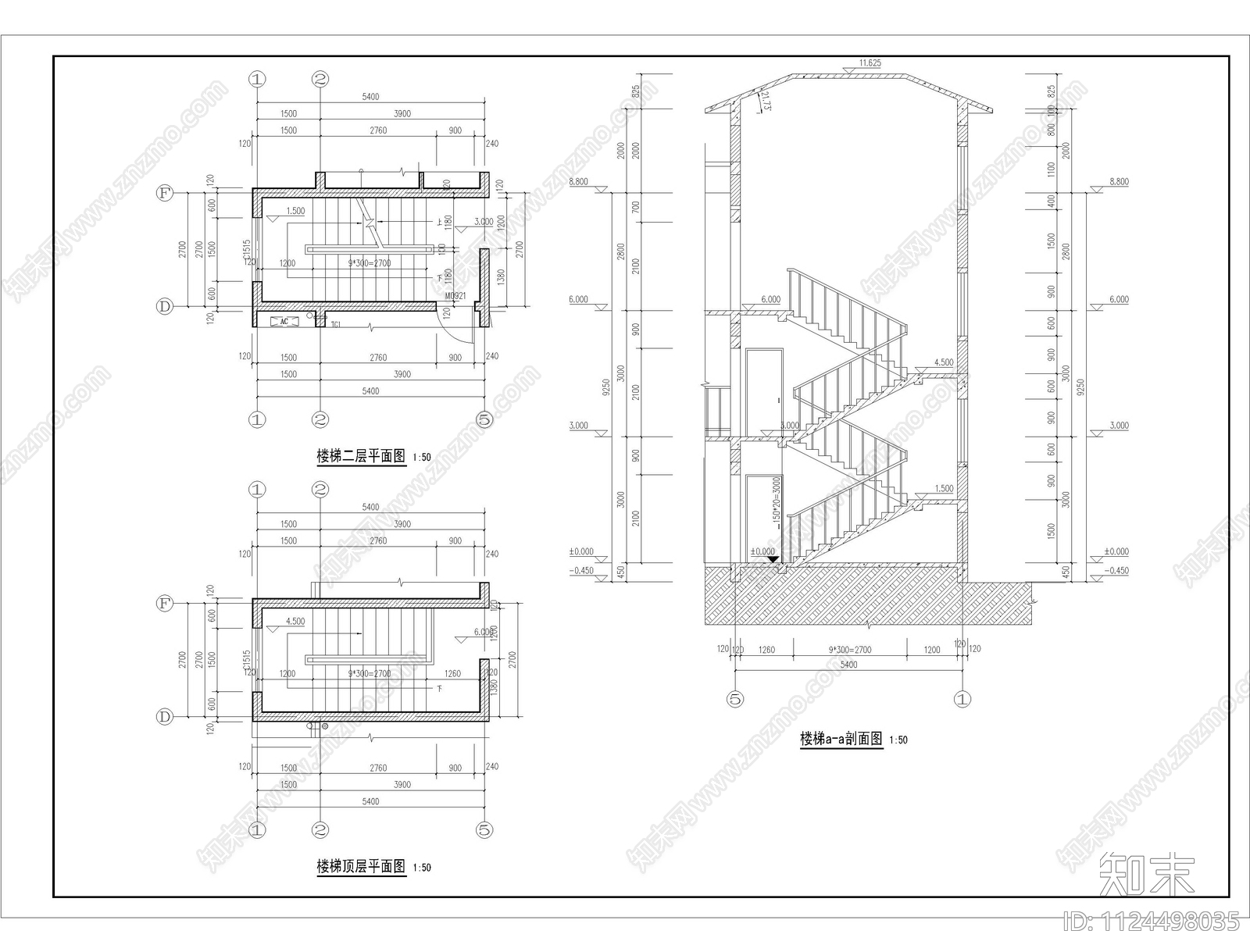 中式自建房cad施工图下载【ID:1124498035】