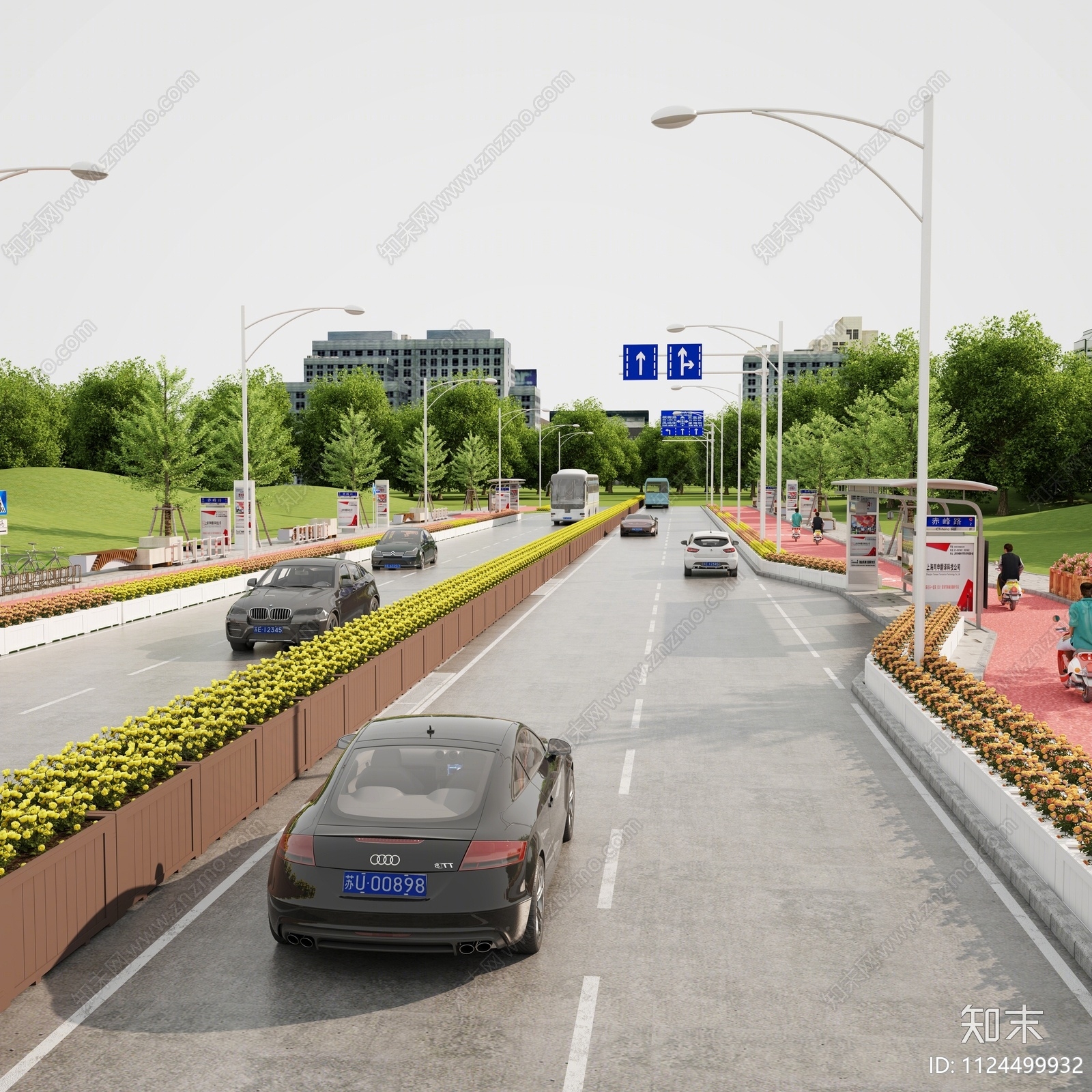 现代道路3D模型下载【ID:1124499932】