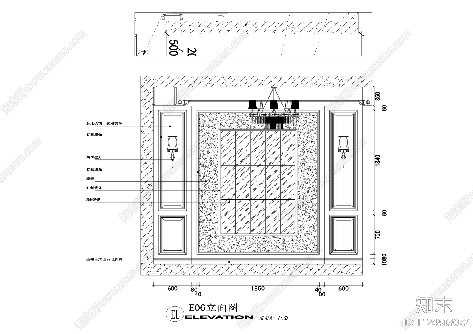 现代大平层设计cad施工图下载【ID:1124503072】