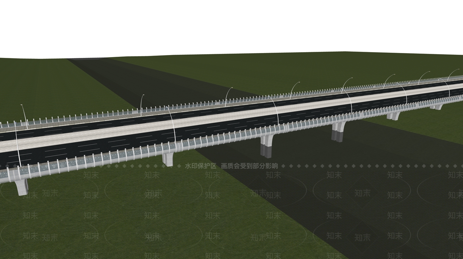 现代公路大桥SU模型下载【ID:1124503163】