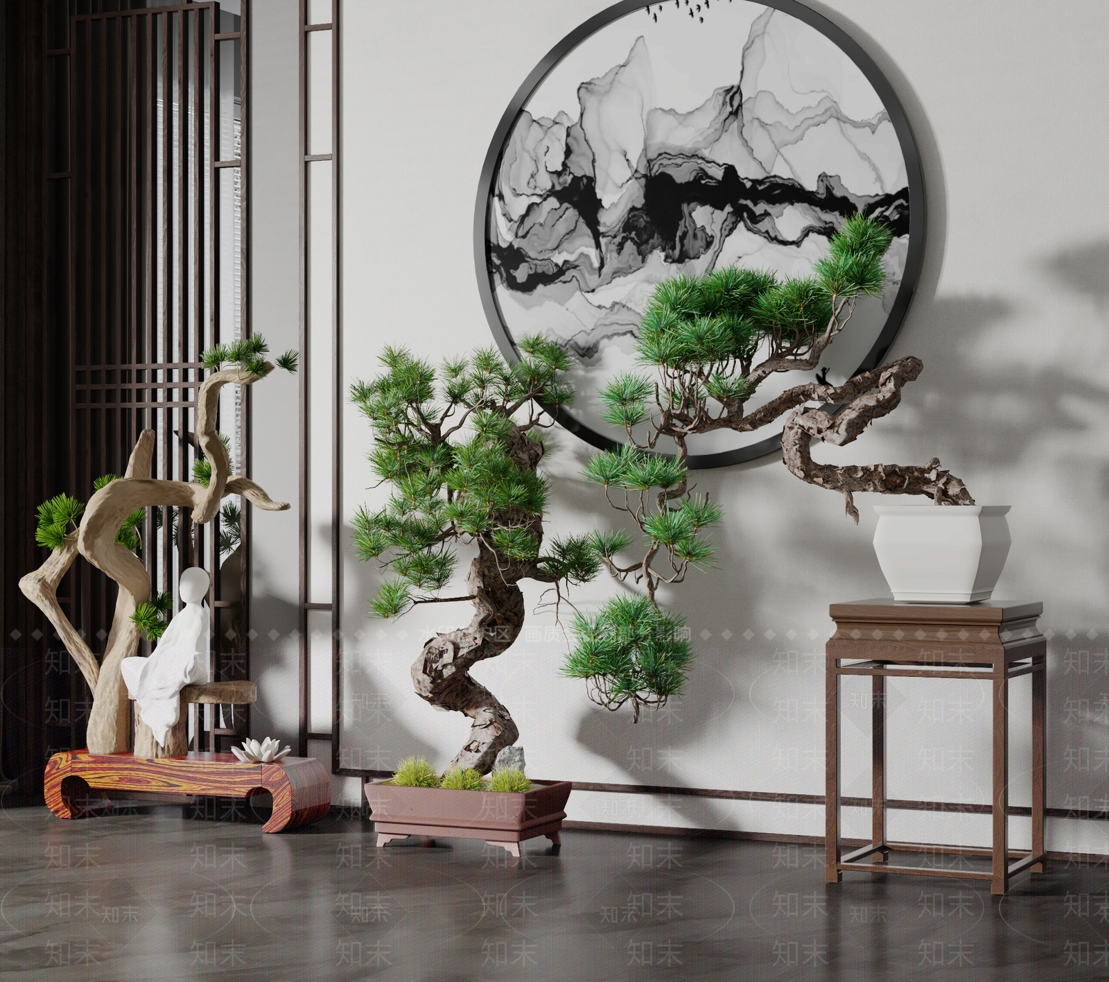 盆景3D模型下载【ID:1124520822】
