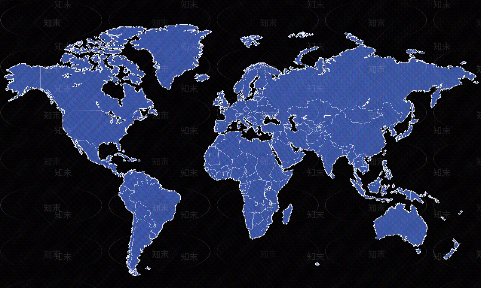 蓝底PNG免扣地图贴图下载【ID:1124511789】