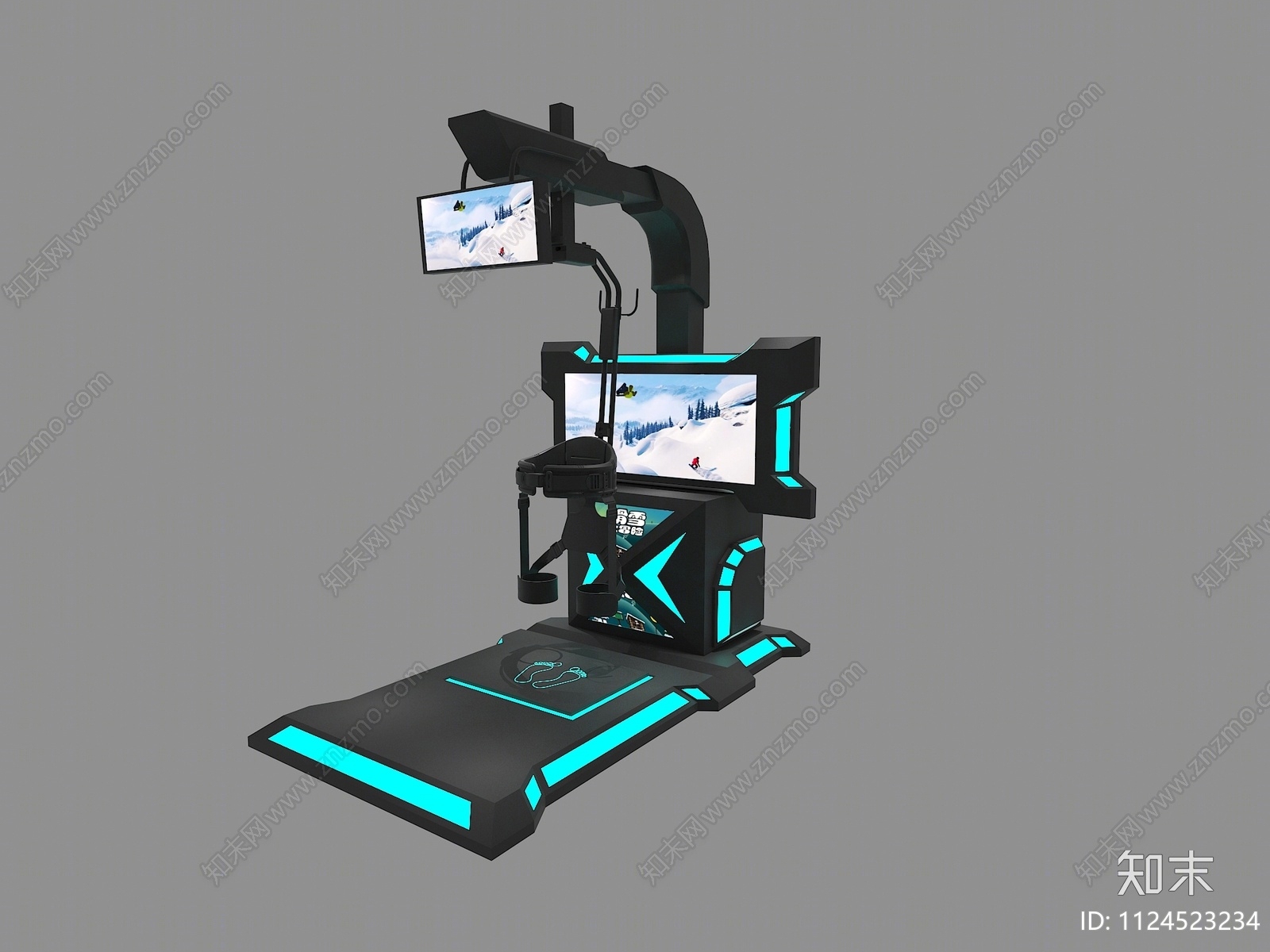 VR游戏设备3D模型下载【ID:1124523234】