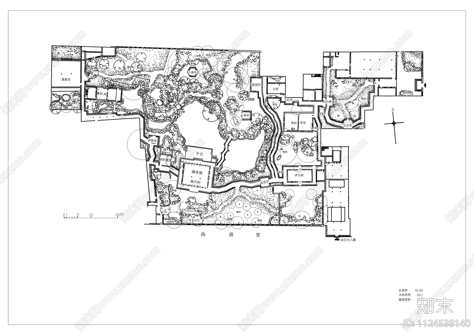 中式拙政留园网师园cad施工图下载【ID:1124538140】